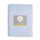 Martex Baby Cotton Leno Weave Cellular Blanket Large Blue