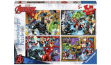 Marvel Avengers 4 x 100 darabos puzzle