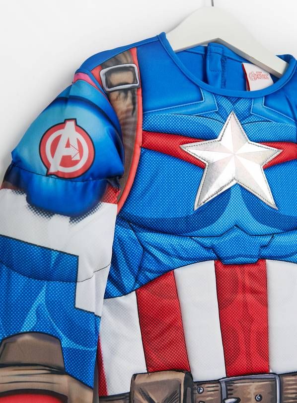 Marvel Captain America Costume 9-10 år