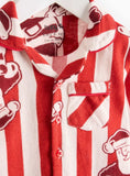 Matchende Familie Baby Christmas Red Stripe Julebukse Opp til 3 mnd