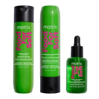 Matrix Food for Soft Shampoo, Conditioner &amp;amp; oil with Avocado Oil &amp;amp; Hyaluronic Acid for Dry Hair