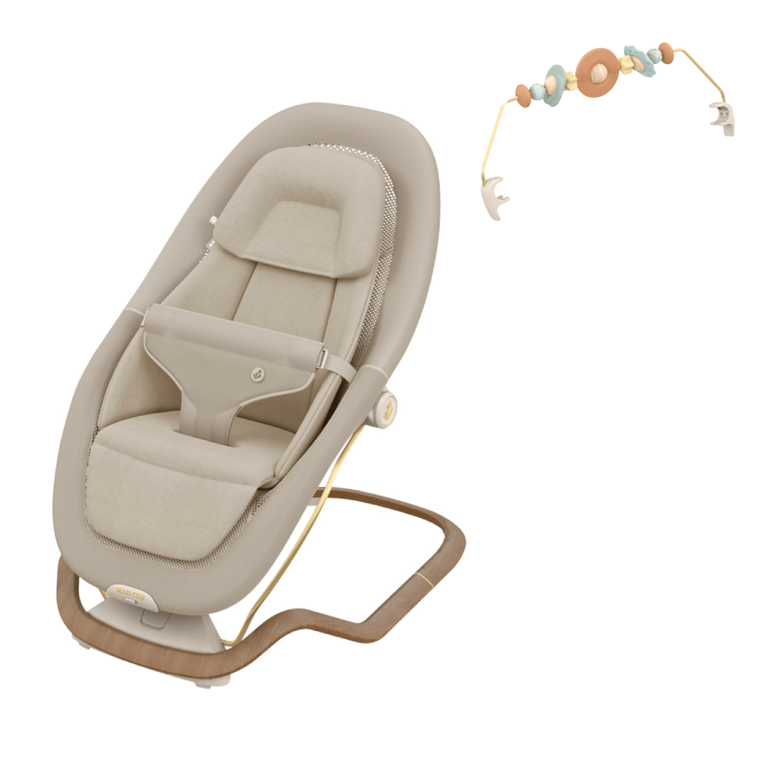 Maxi Cosi Dove Pro bouncer in Elegance Beige, imported from the UK