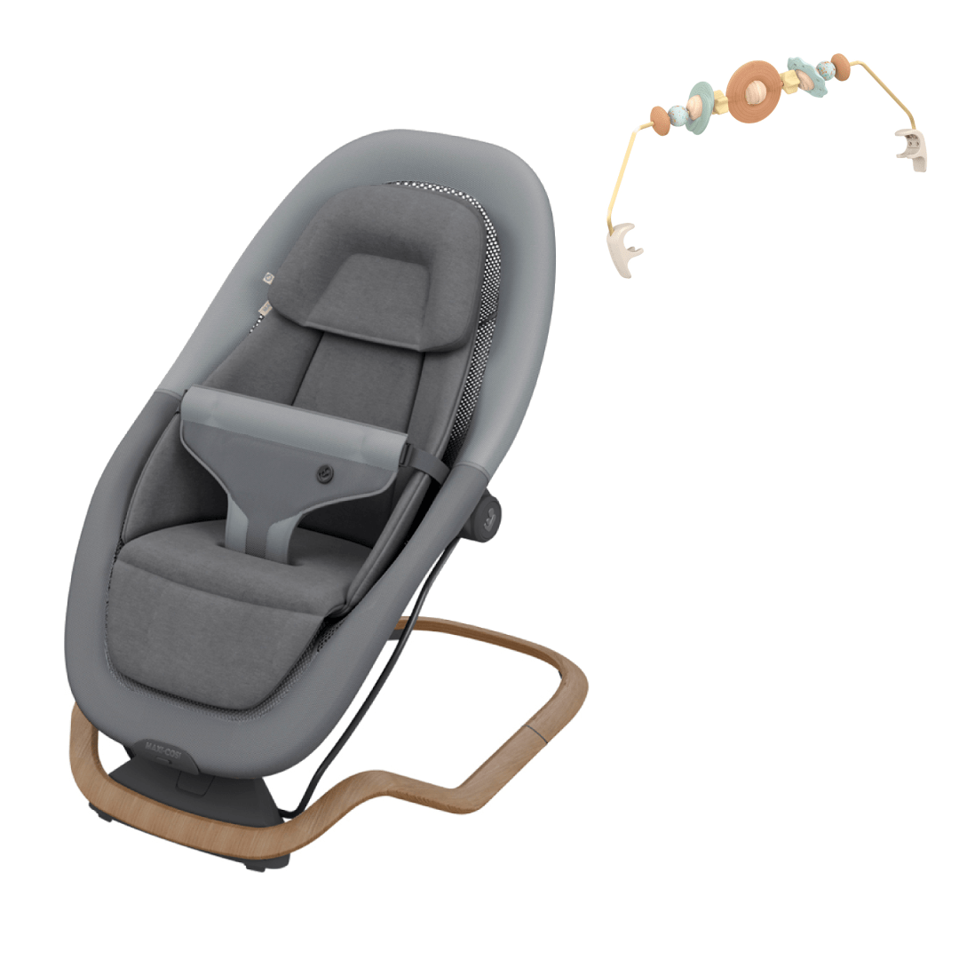 Maxi Cosi Dove Pro baby bouncer with toy, Elegance Graphite, UK version