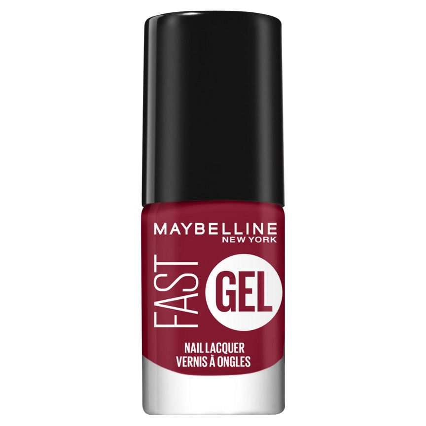 Maybelline Fast Gel Nail Lacquer Fuschsia Ecstasy 10 Langvarig rød neglelakk