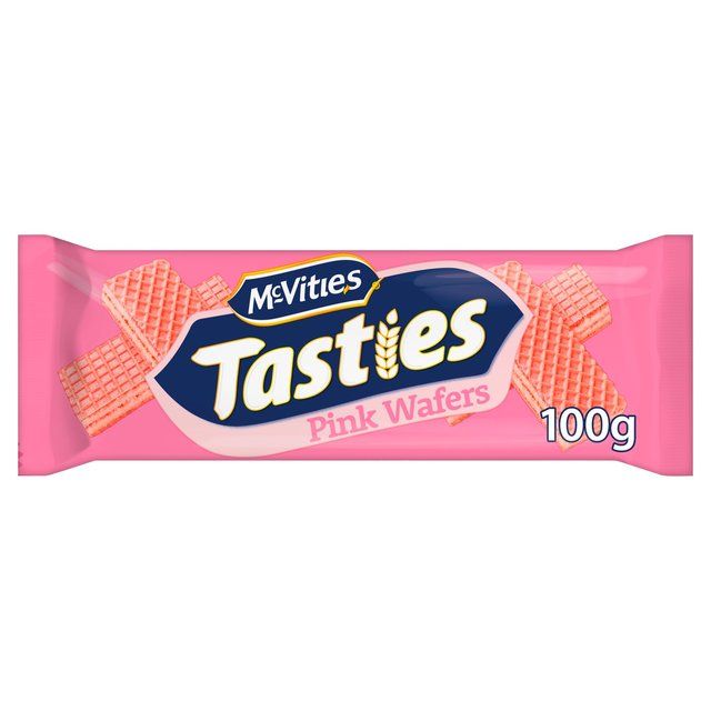 McVitie's Tasties Pink Wafer Biscuits   100g