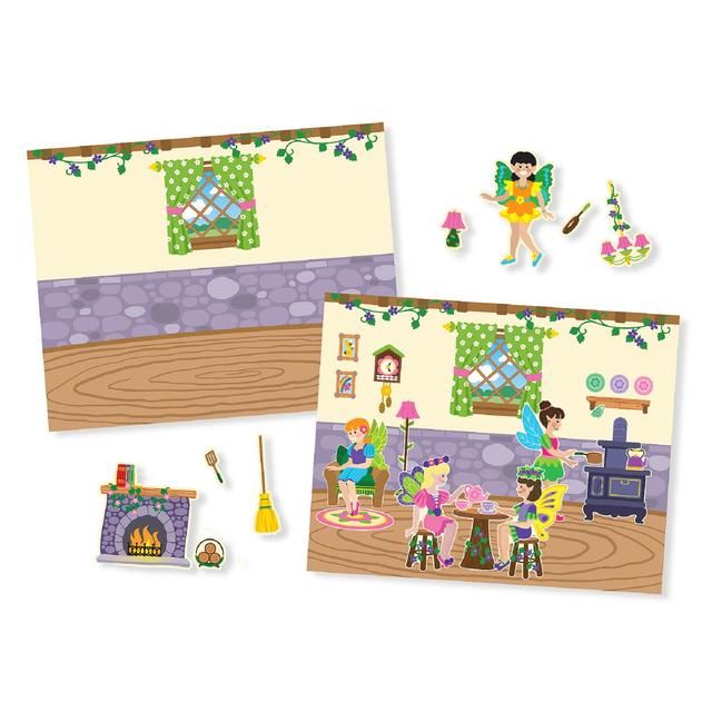 Melissa &amp;amp; Doug Reusable Sticker Pad Fairies 3yrs+