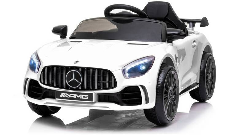 Mercedes Benz AMG GTR 6V gyerek elektromos autó - fehér