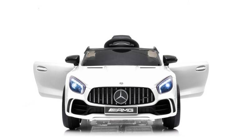 Mercedes Benz AMG GTR 6V gyerek elektromos autó - fehér