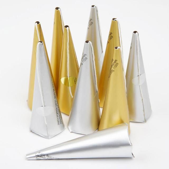 Metallic Paper Party Poppers   10 per pack