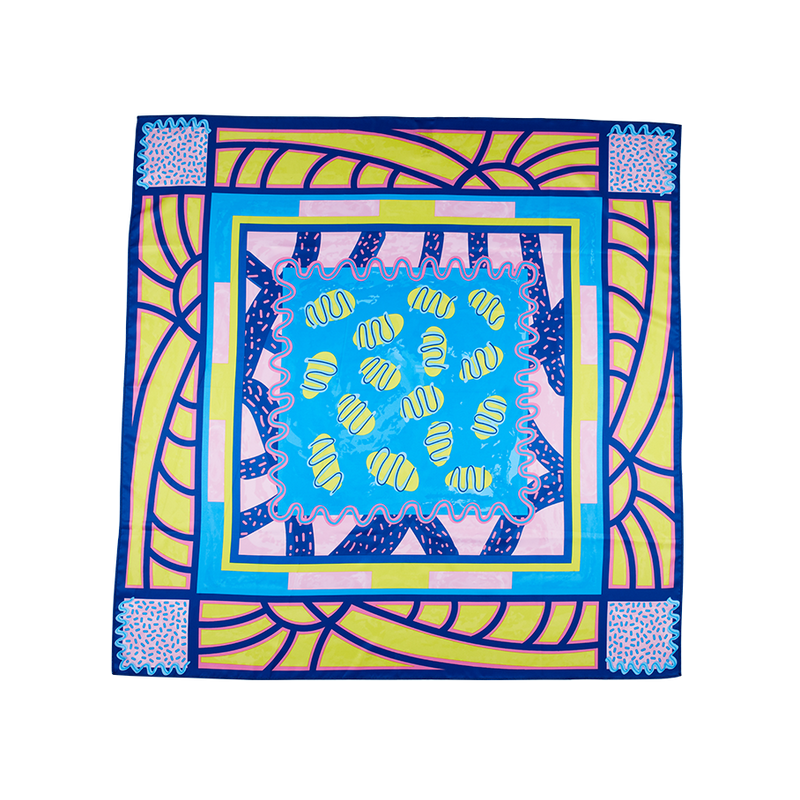 Lush Metamorphosis knot wrap 100cm x 100cm, imported from the UK