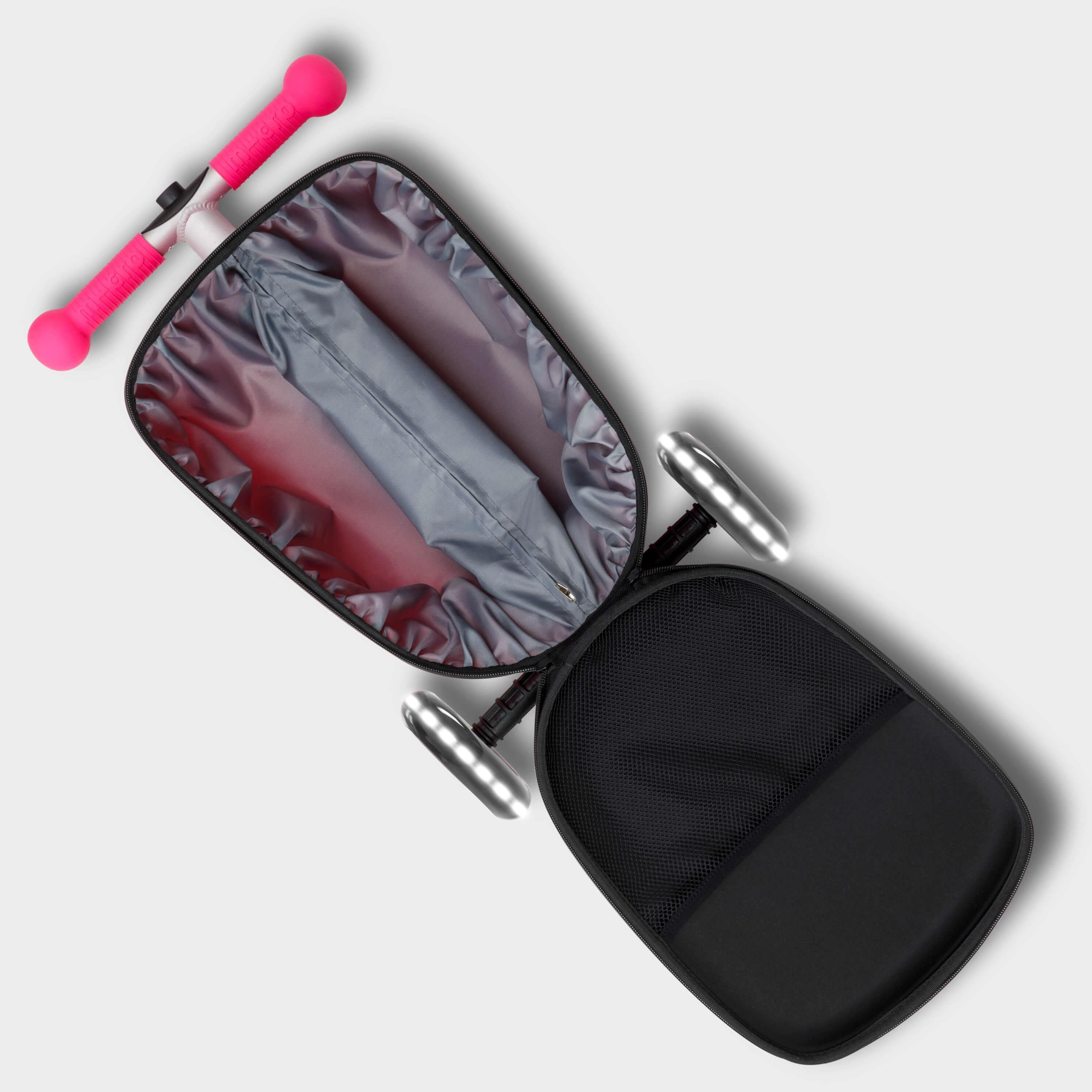 Micro kids scooter suitcase in pink (British brand)