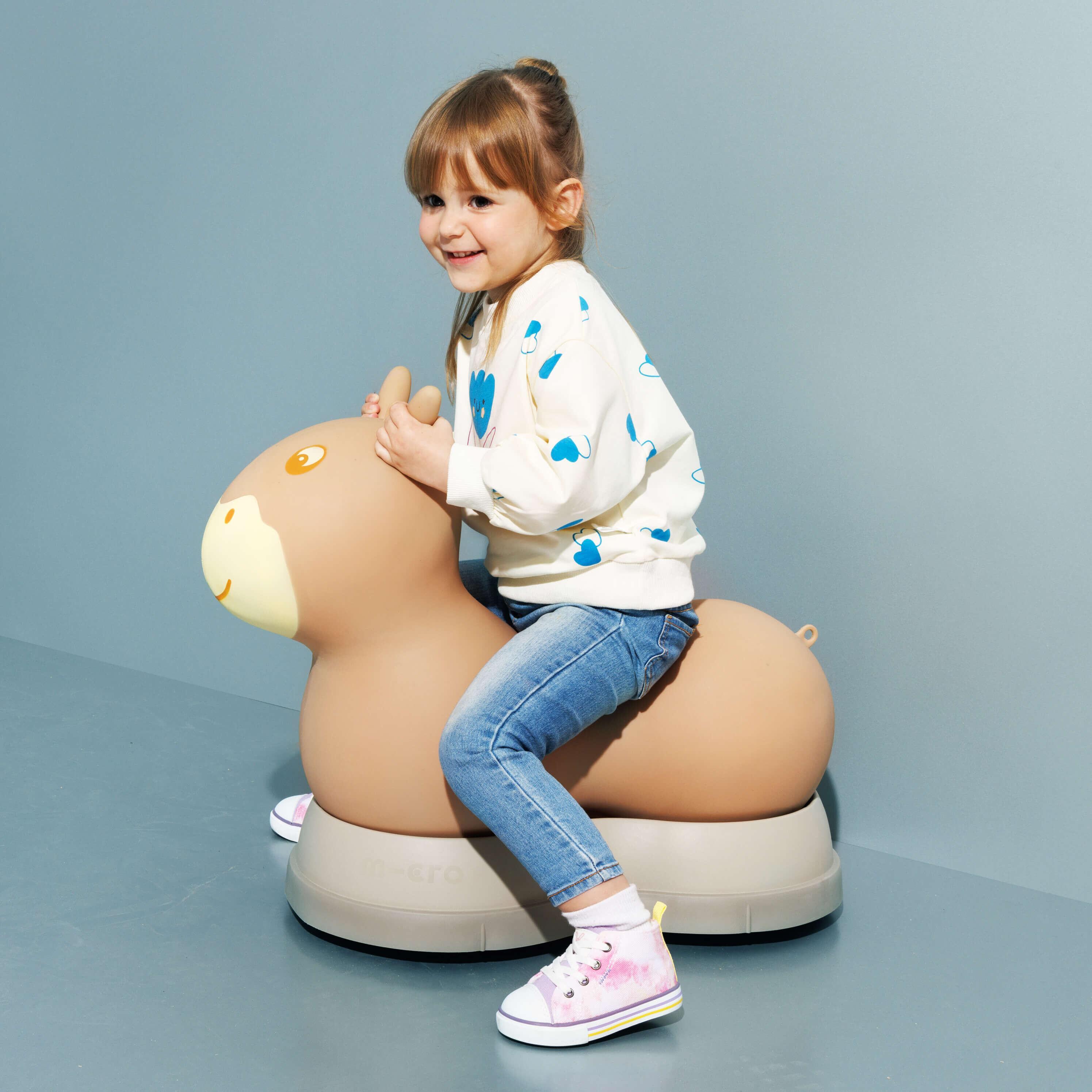 Micro Air Hopper V2 inflatable ride-on in Moka, UK version