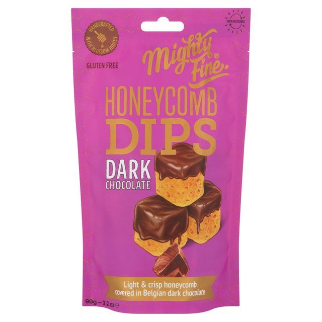 Mighty Fine Dark Chocolate Honeycomb Dips   90g