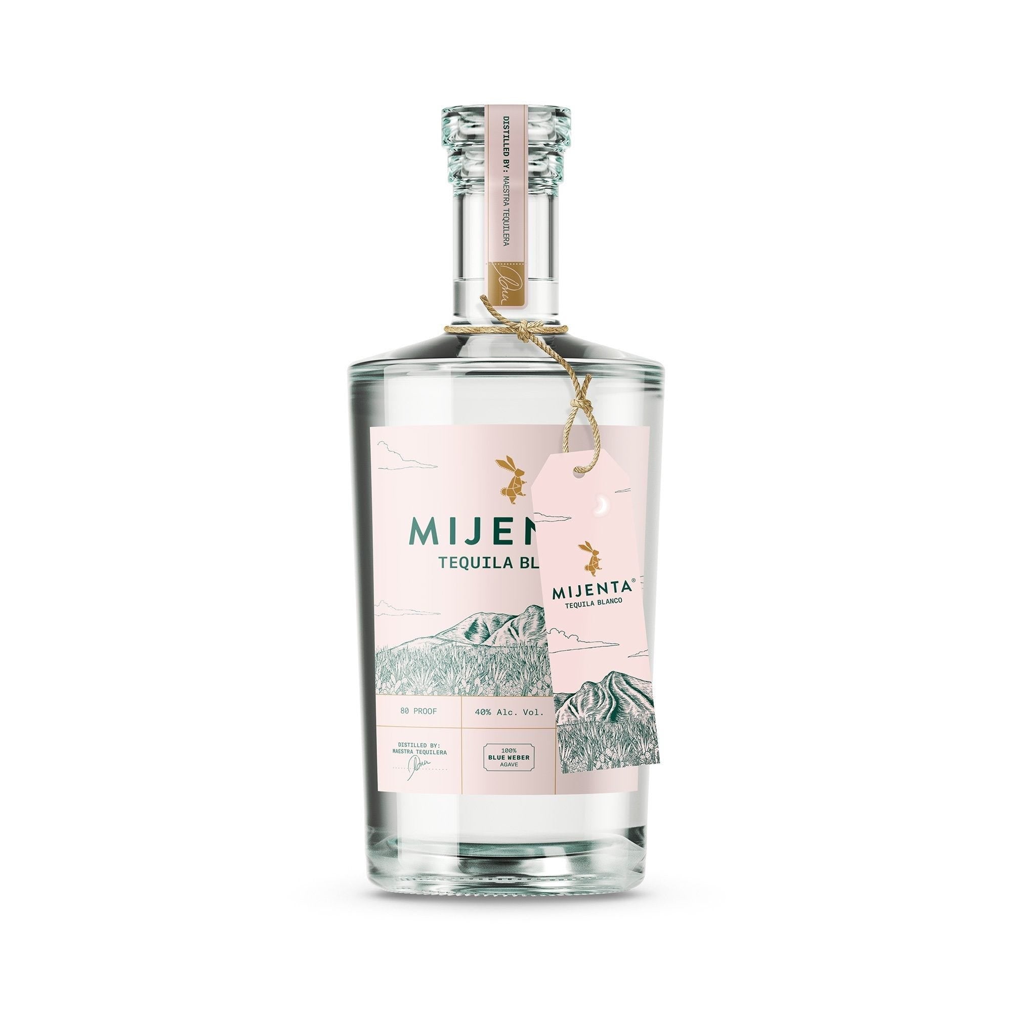 Mijenta Blanco Tequila 70cl artisanal bottle, UK version