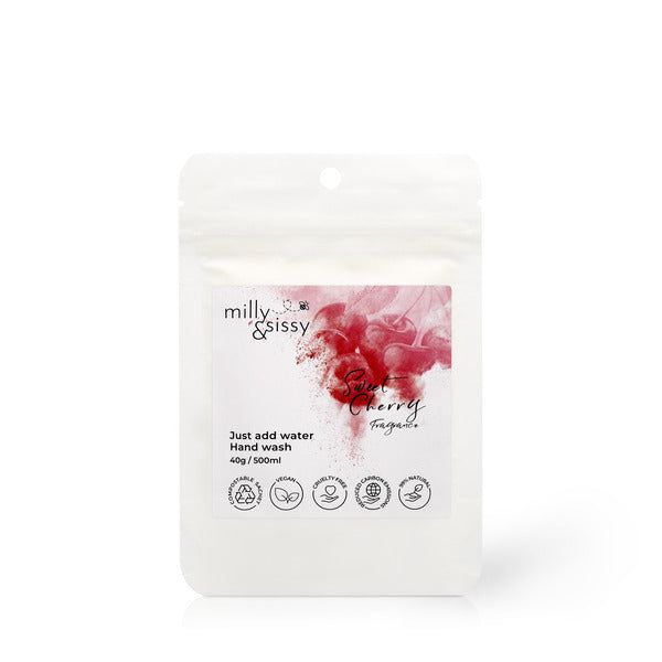 milly&amp;sissy Zero Waste håndvask Sweet Cherry Refill 40g