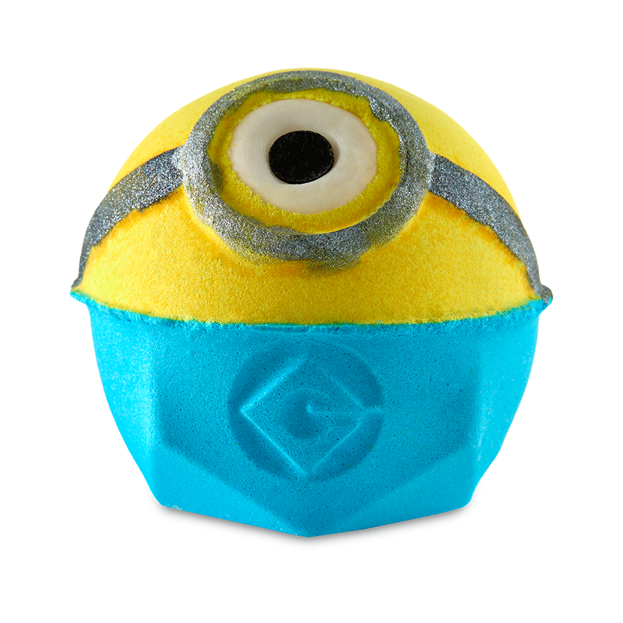 Lush Minions banana-scented bath bomb, imported from the UK