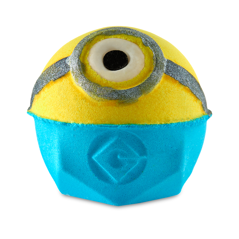 Lush Minions banana-scented bath bomb, imported from the UK