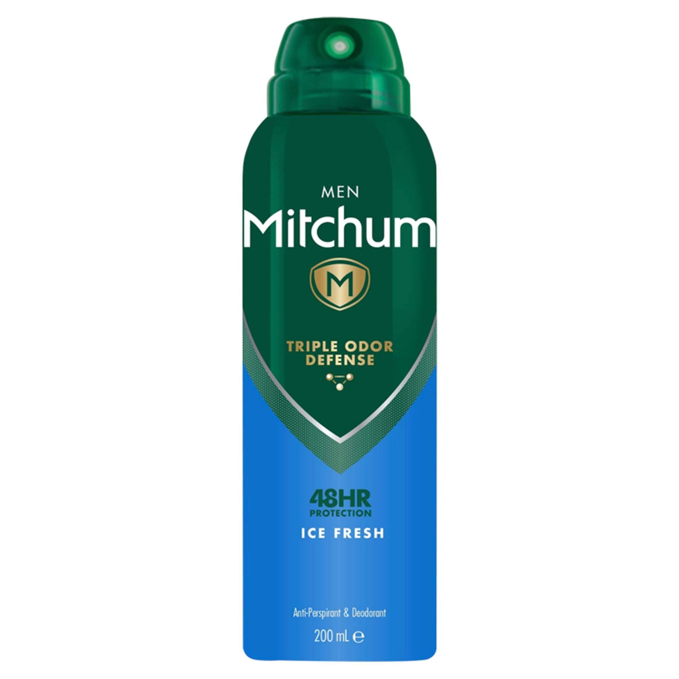 Mitchum Men Triple Odor Defense Protection Ice Fresh Anti-perspirant &amp; Deodorant 200ml