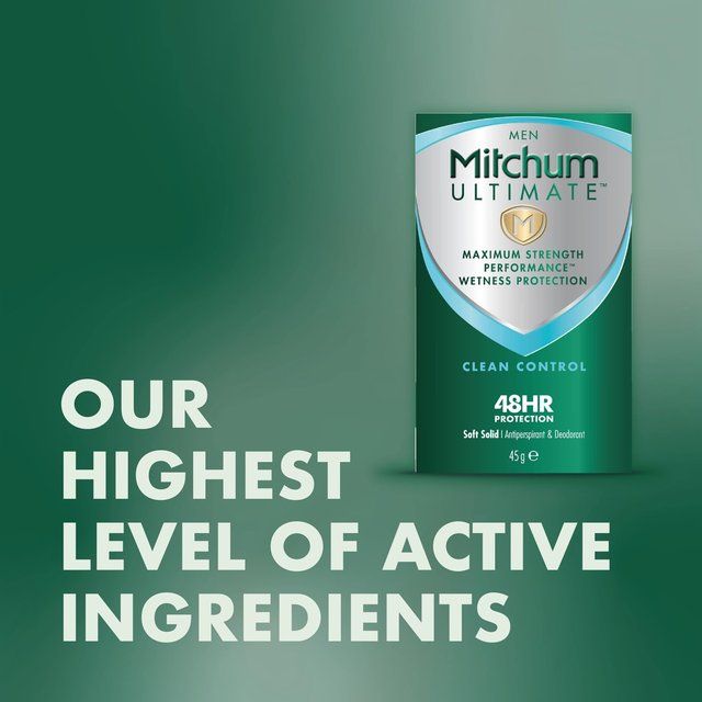 Mitchum Men Ultimate Clean Control Cream Antiperspirant Deodorant   45g
