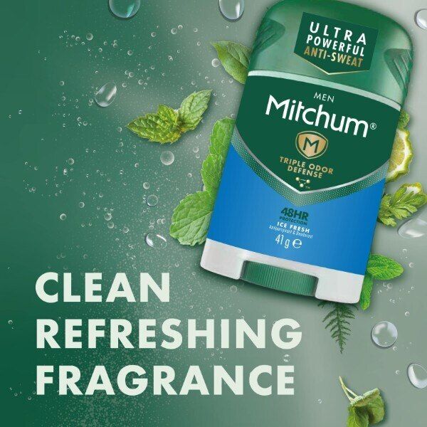 Mitchum Triple Ordour Defense Ice Fresh Deodorant Stick 41g