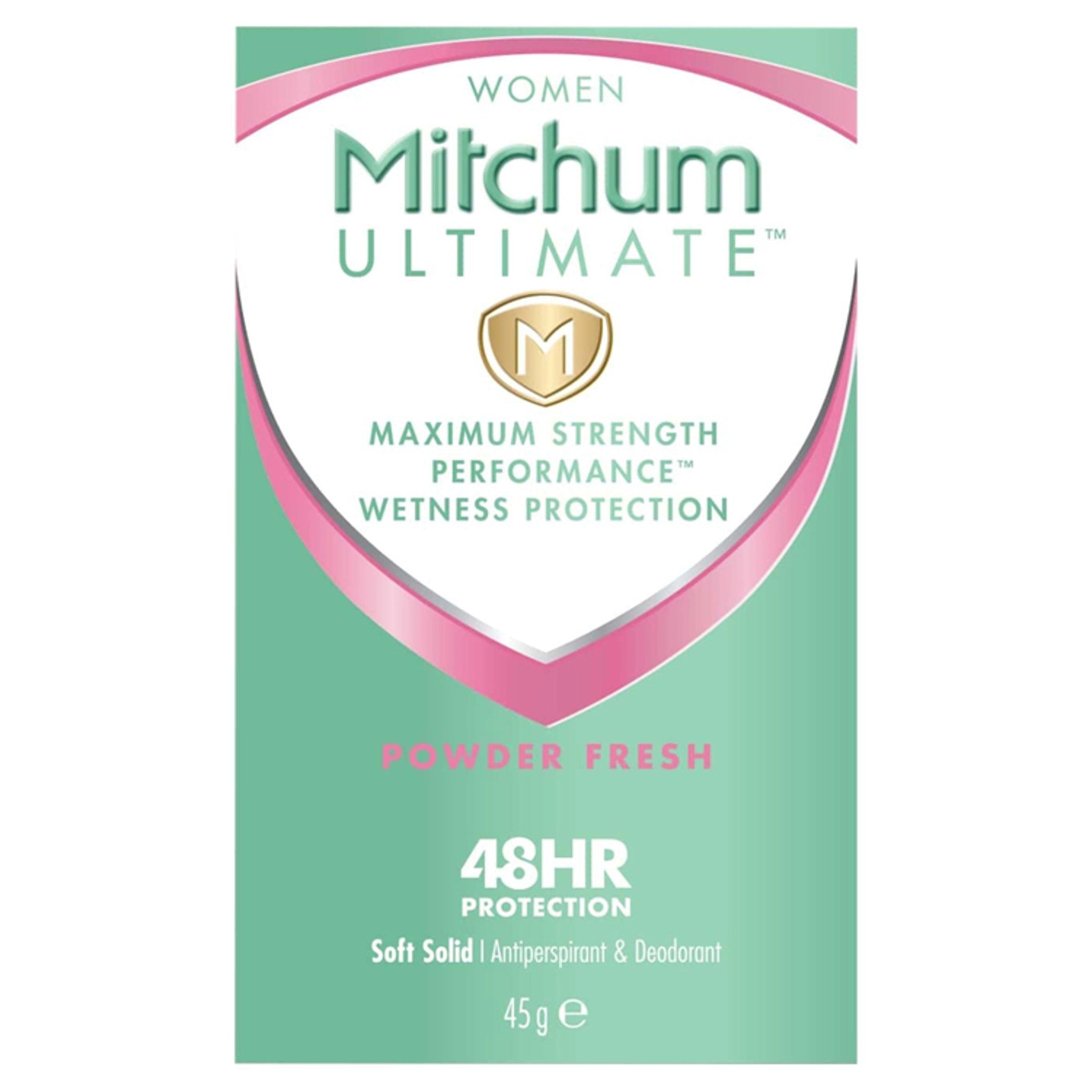 Mitchum Ultimate Women 48HR Protection Powder Fresh Clear Gel Anti-Perspirant &amp;amp; Deodorant 57g