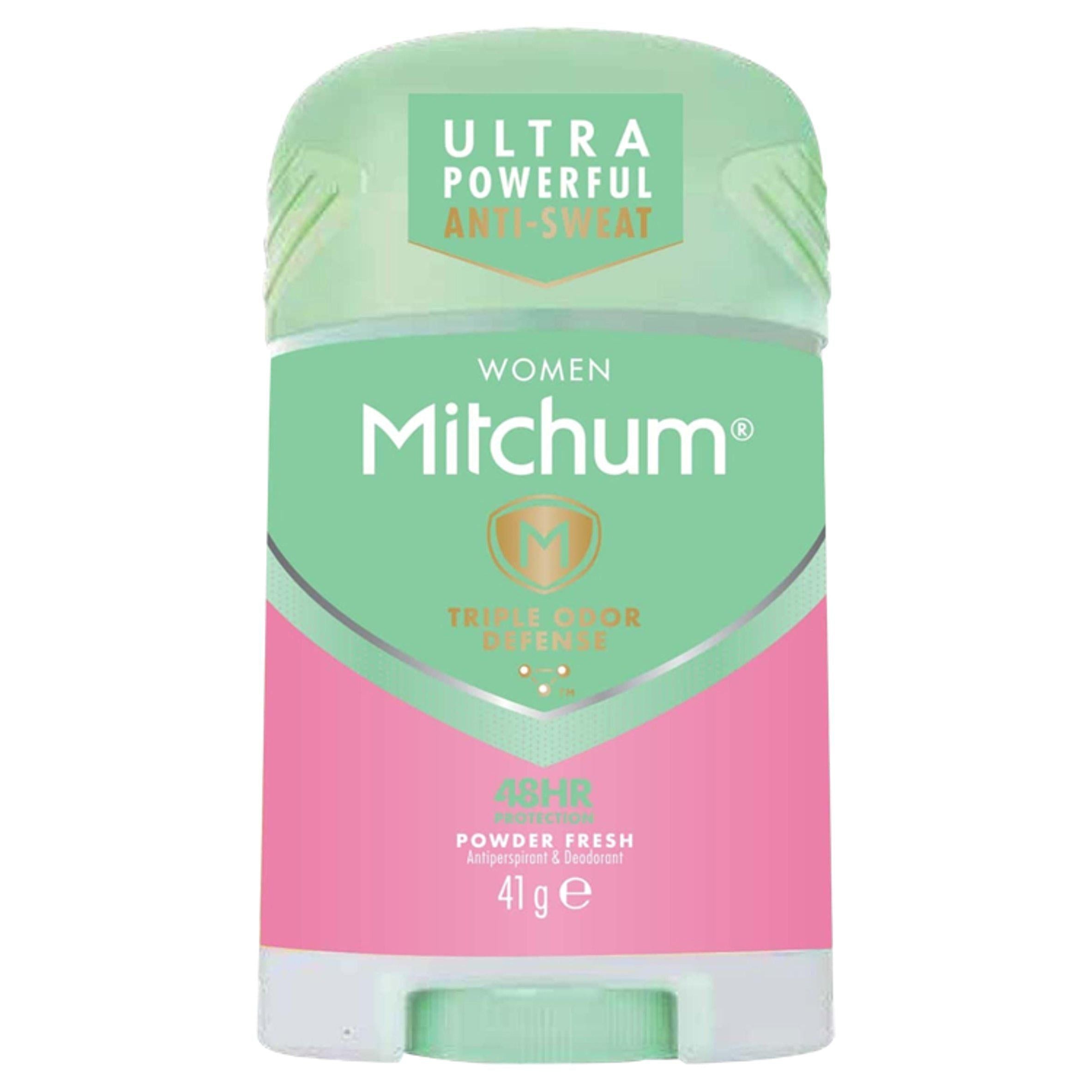 Mitchum Kvinner Triple Odor Defense 48 timers beskyttelsespulver Fresh Anti-Perspirant &amp; Deodorant 41g
