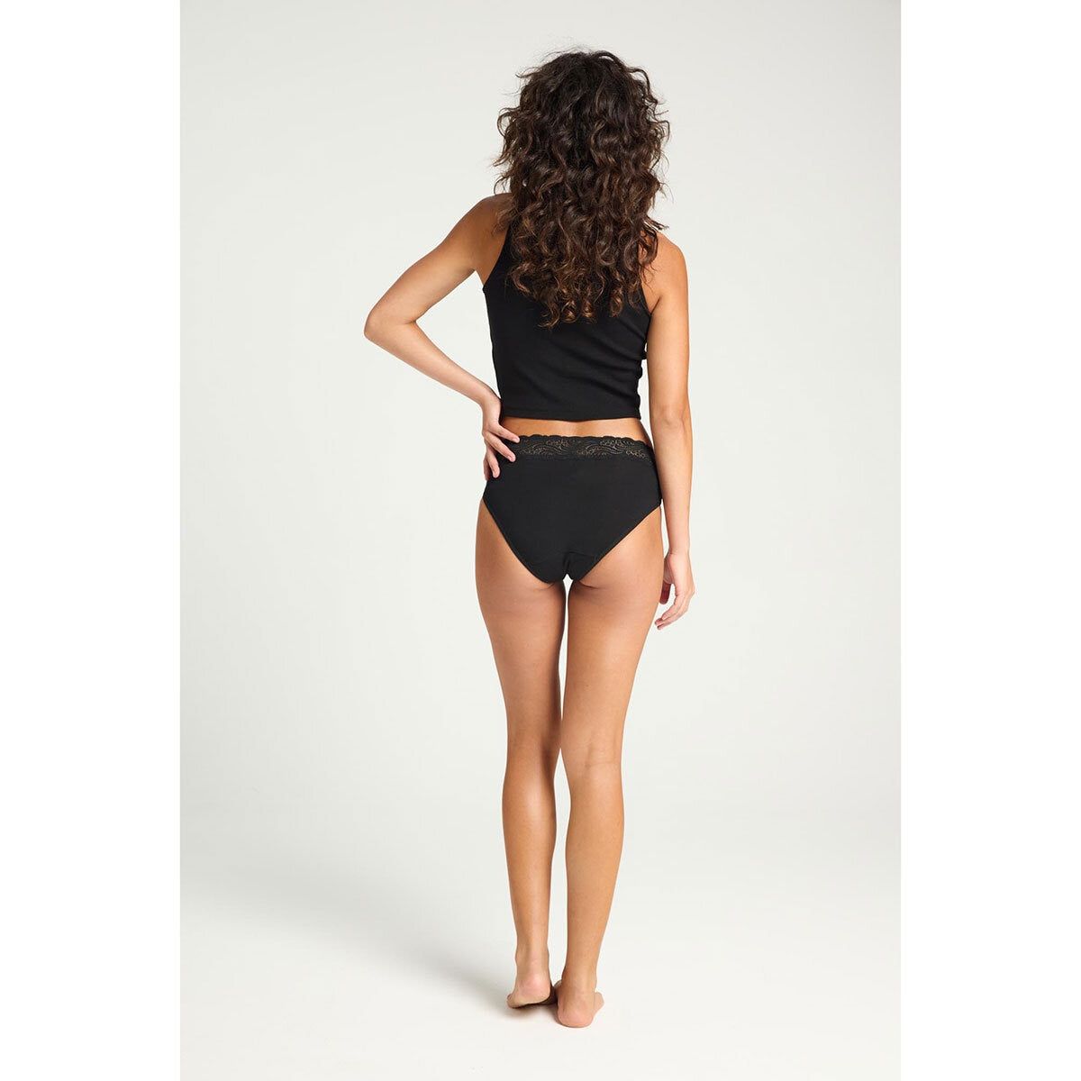 ModiBodi Sensual Period &amp;amp; Leak Proof Hi-Waist Bikini Brief, 3 Pack