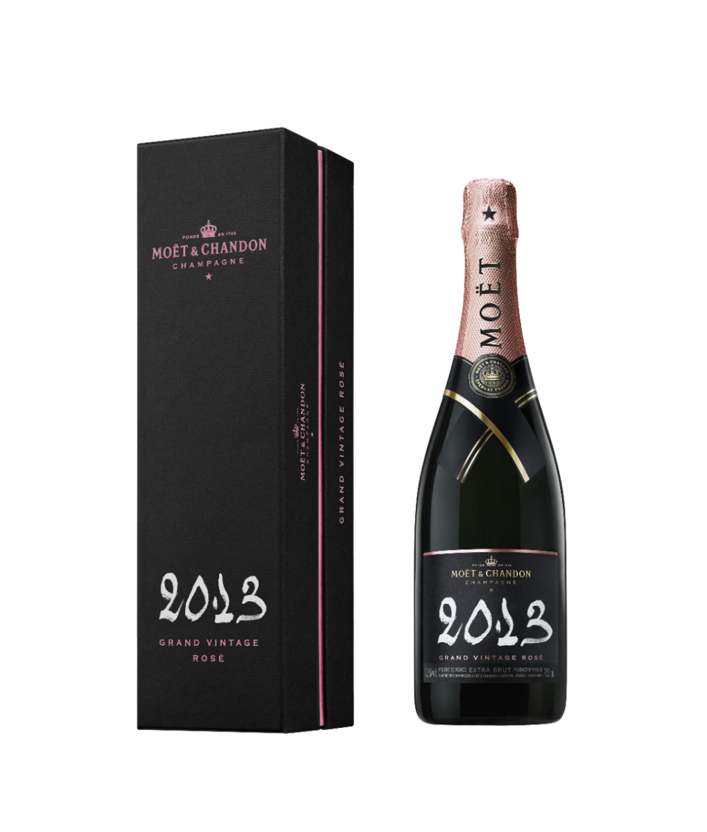 Moët & Chandon Grand Vintage Rosé champagne 75cl, UK version