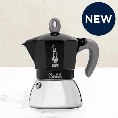 McGrocer Direct Bialetti Induction Moka Pot Black Coffee Maker 4-Cup- Buy online at McGrocer