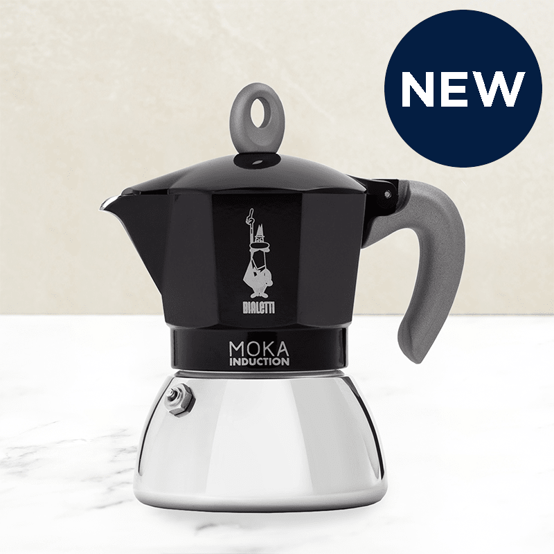 Bialetti Induction Moka Pot black 4-cup - British product