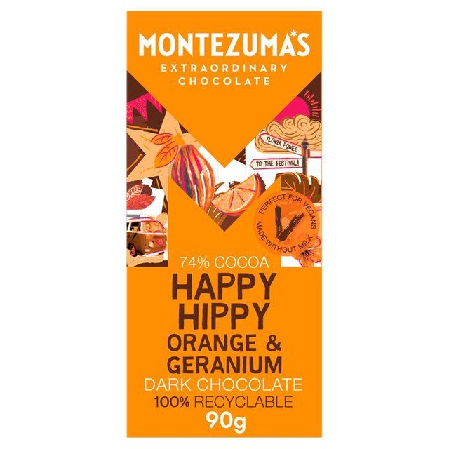 Montezuma's Happy Hippy Orange & Geranium    90g