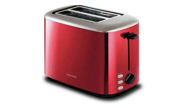Morphy Richards 222066 Utstyr 2 skiver brødrister - rød