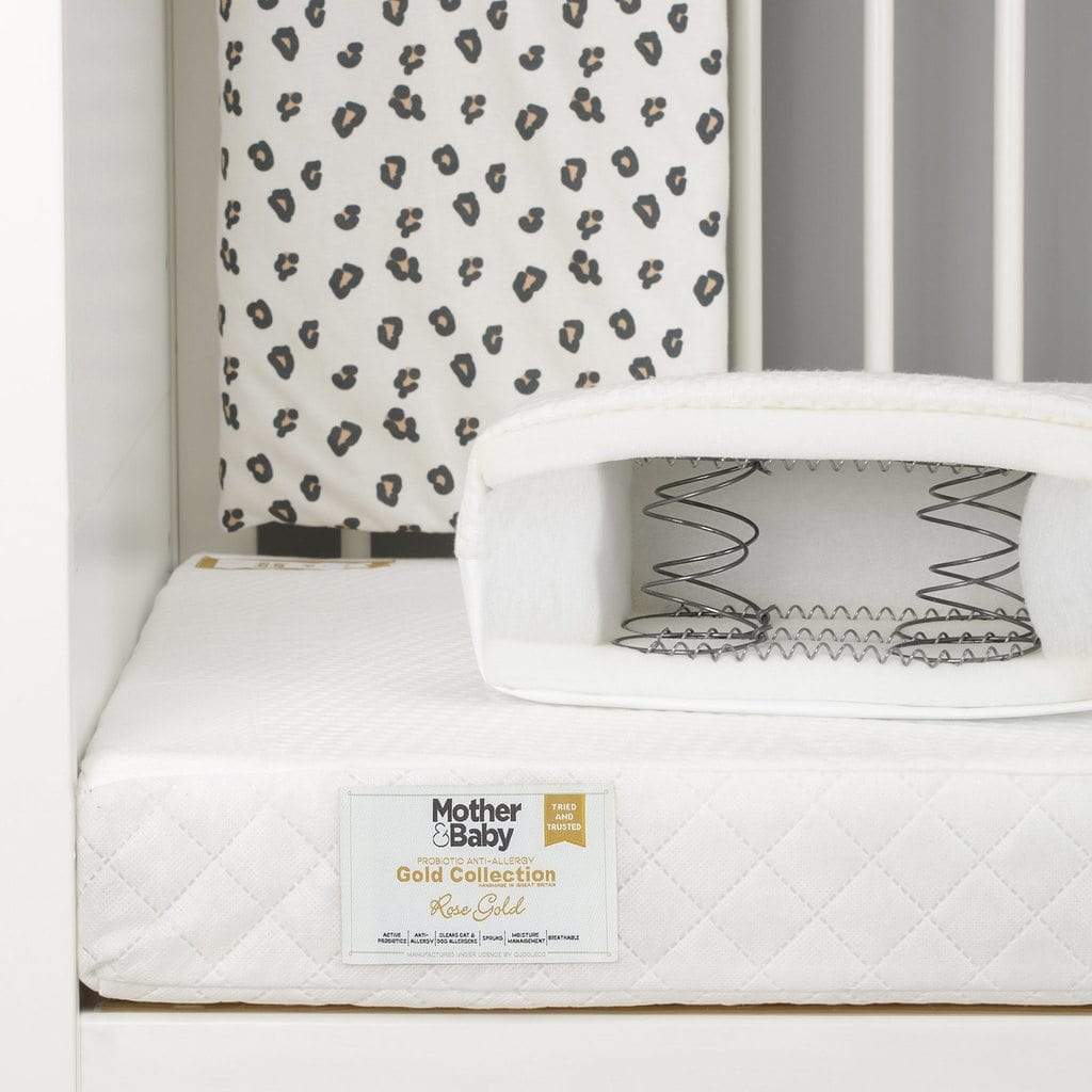 Mother & Baby cot mattress White Gold 140 x 70cm (British brand)