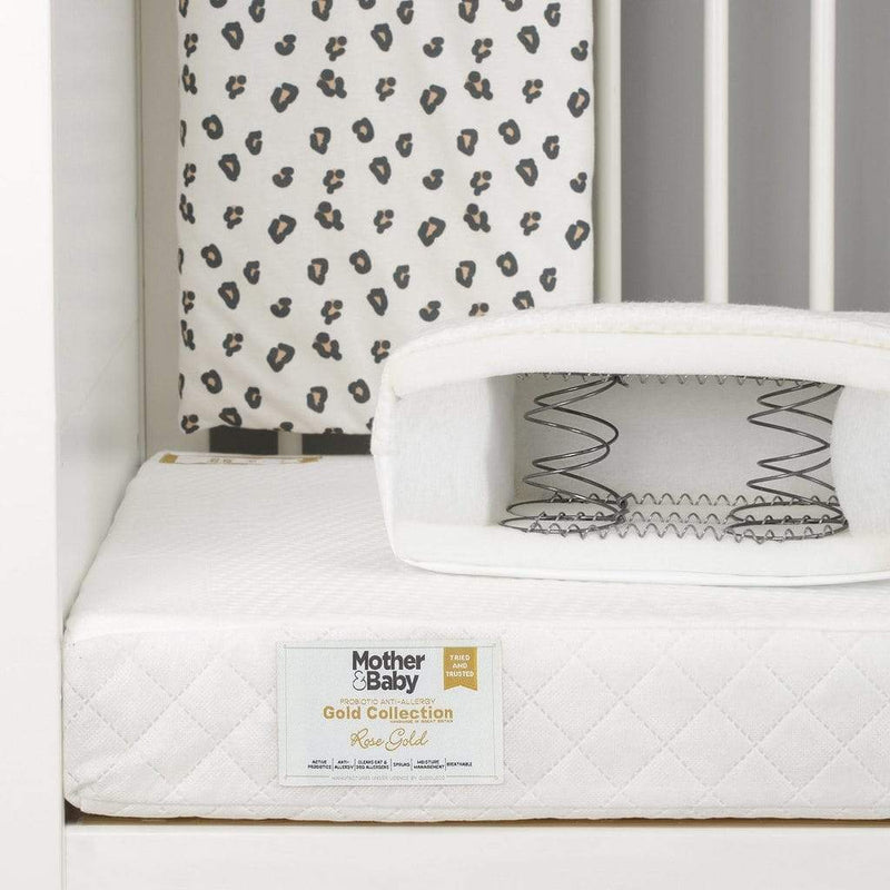 Mother & Baby cot mattress White Gold 140 x 70cm (British brand)