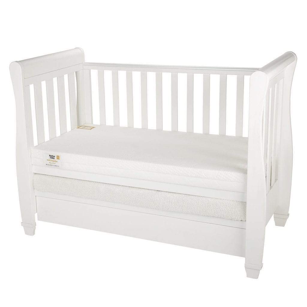 Mother & Baby cot mattress White Gold 140 x 70cm (British brand)