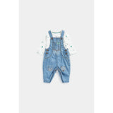 Mothercare Denim Dungarees and Bodysuit Set