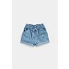 Mothercare Embroidered Paperbag-Waist Denim Shorts