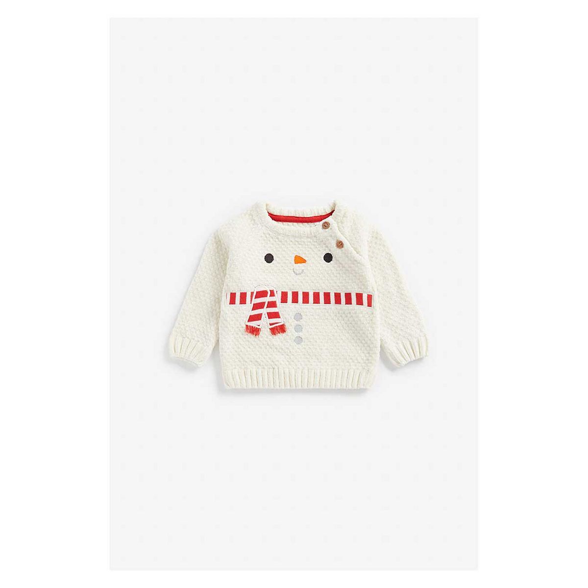 Mothercare ünnepi hóember kötött pulóver