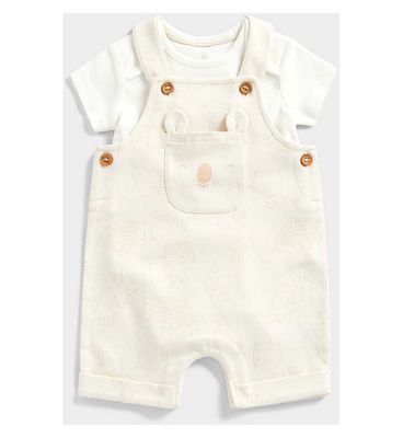 Mothercare My First Bibshorts og Bodysuit Set