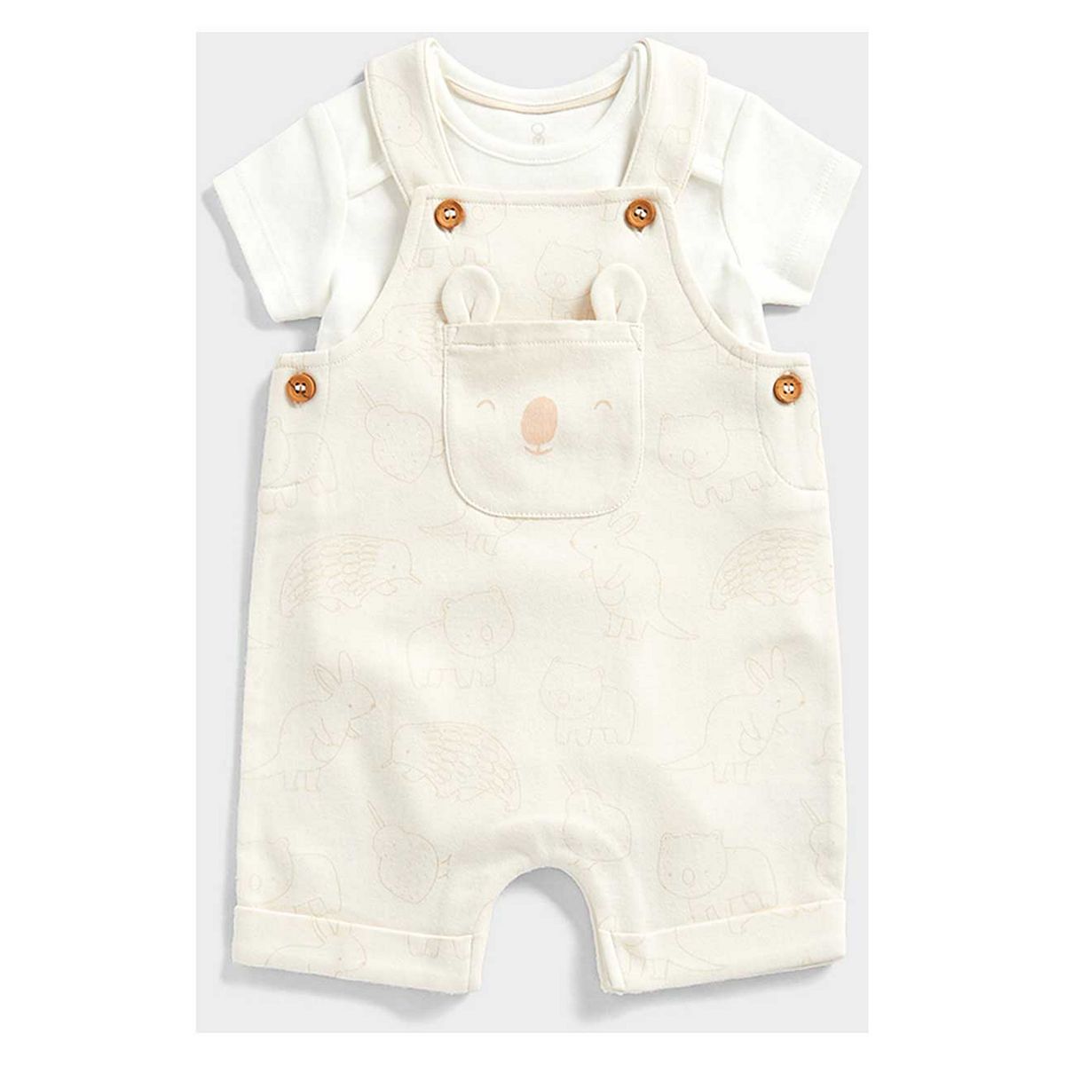 Mothercare My First Bibshorts og Bodysuit Set