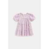 Mothercare Pink Embroidered Tiered Dress