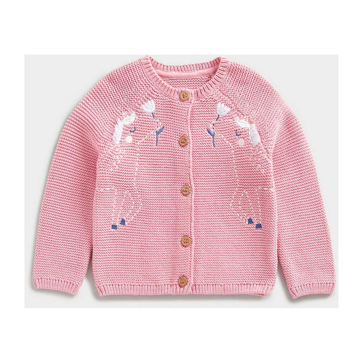 Mothercare Pink Horse Knitted Cardigan