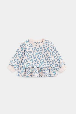 Mothercare Pink Leopard-Print Sweat Top