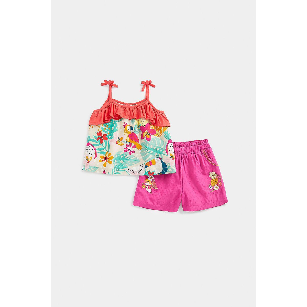Mothercare Tropical Top and Shorts Set