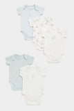 Mothercare Woodland Short-Sleeved Baby Bodysuits - 5 Pack