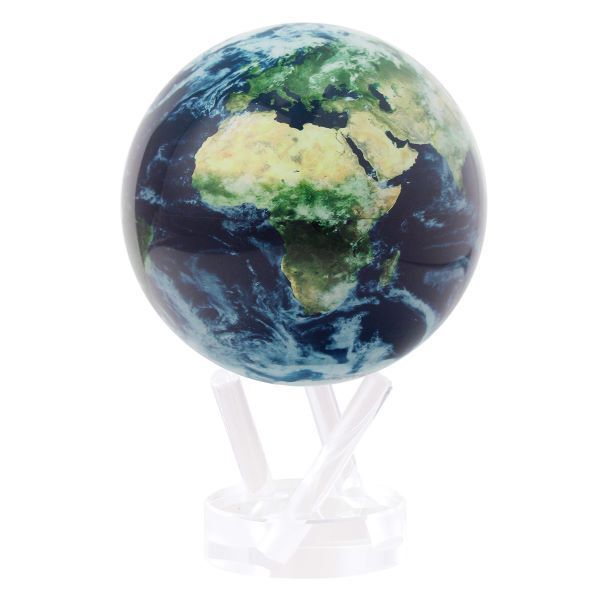 Mova Earth With Clouds Rotating Globe 4.5&quot;