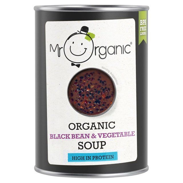 Mr Organic Black Bean &amp;amp; Vegetable Soup   400g