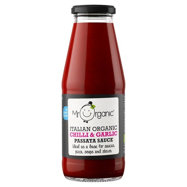 Mr Organic Chilli & Garlic Passata Sauce   400g