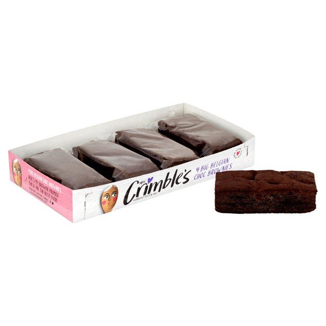 Mrs Crimble's Gluten Free Belgian Choc Brownies   4 per pack
