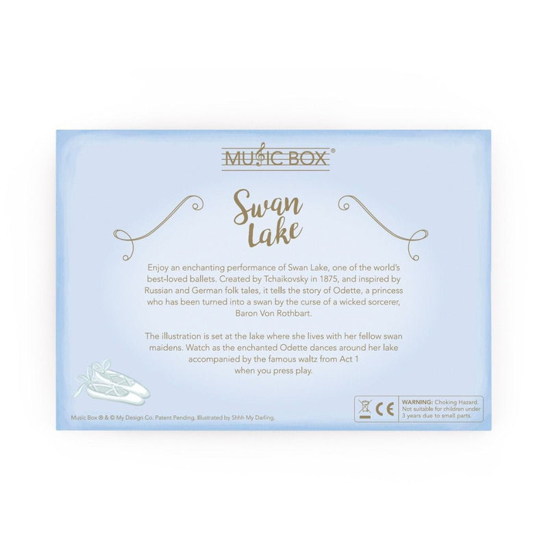 My Design Co Winter Swan Lake musical card - British product